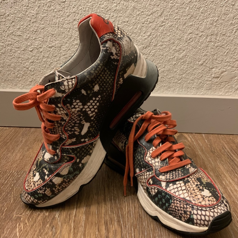 Ash snake print sneakers